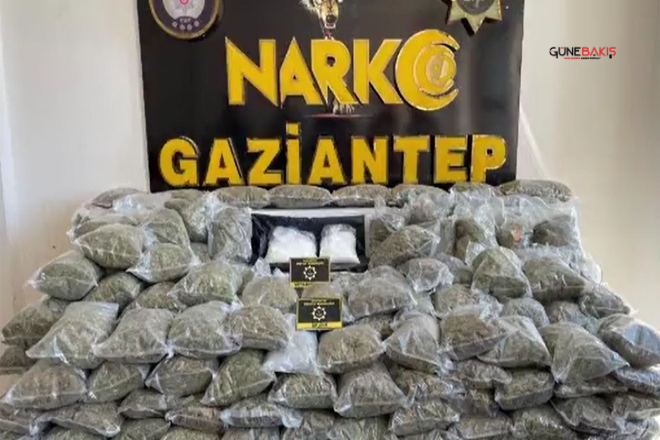 Gaziantep'te 83 kilogram uyuşturucu ele geçirildi